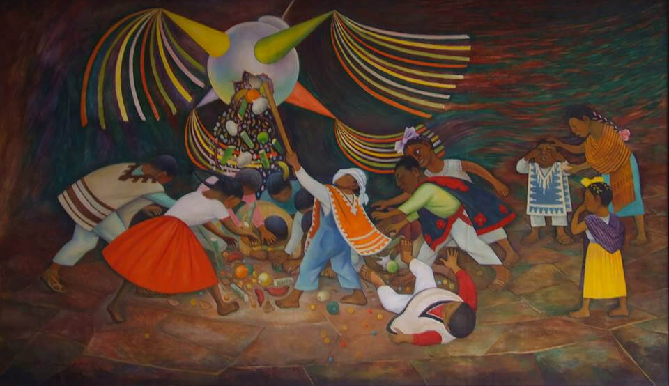 La piñata, Diego Rivera