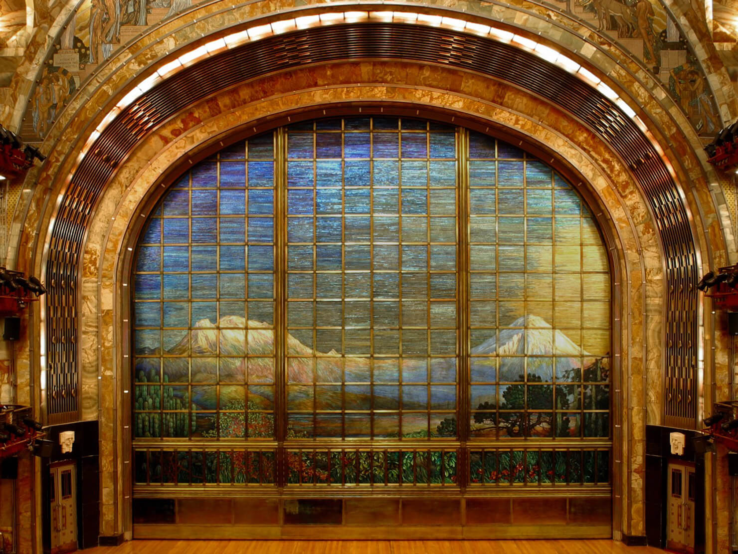 Telón de cristal del Palacio de Bellas Artes